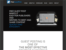 Tablet Screenshot of freeguestpost.com